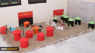 ساخت ماکت عاشورا یی  توسط دانشجومعلمان  کانون قرآن و عترت به مناسبت شهادت حضرت رقیه (س)