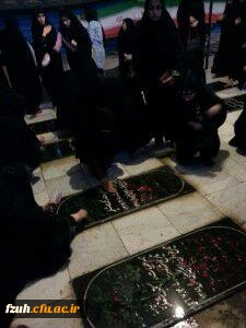 غبارروبی مزار شهدا توسط دانشجومعلمان پردیس