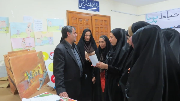 بازدید  دکتر ساکی معاون پژوهش و فن آوری دانشگاه فرهنگیان از فعالیتهای فرهنگی