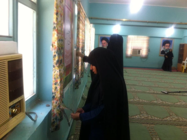 مراسم غبارروبی نمازخانه پردیس به مناسبت دهه تکریم غبارروبی مساجد و نمازخانه ها