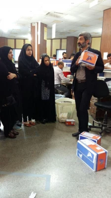 بازدید دانشجویان از اداره پست مرکزی به مناسبت روز پست