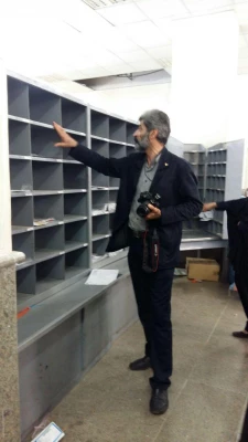 بازدید دانشجویان از اداره پست مرکزی به مناسبت روز پست