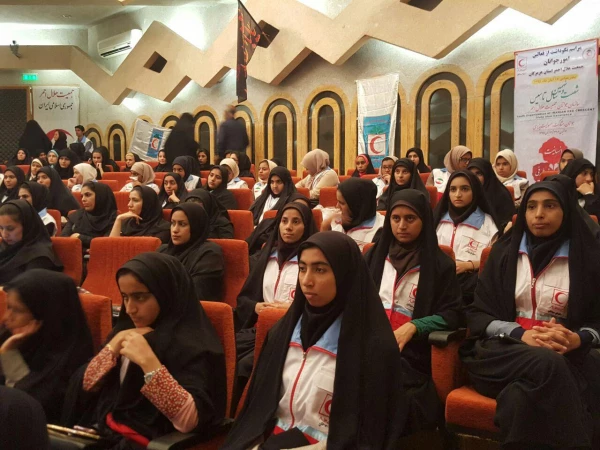 آیین نکوداشت فعالین امورجوانان جمعیت هلال احمراستان هرمزگان
