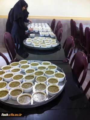پخت اش نذری درقالب جشنواره ازشهادت تا ولادت حضرت زهرا س مورخ ٩٥/١٢/١٧