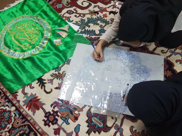 ترسیم آیات قرآنی کانون قرآن و عترت به مناسبت هفته قرآنی دانشگاهها در مورخ ۲۳/ابان/۹۶