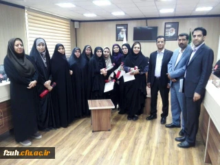 تقدیر و تشکر معاونت فرهنگی و اجتماعی دانشگاه فرهنگیان جناب آقای صفر زاده از کارشناسان فرهنگی  پردیس های استان هرمزگان