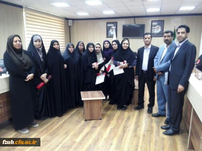 تقدیر و تشکر معاونت فرهنگی و اجتماعی دانشگاه فرهنگیان جناب آقای صفر زاده از کارشناسان فرهنگی  پردیس های استان هرمزگان