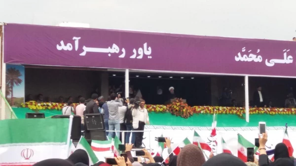 شرکت دانشجو معلمان پردیس در استقبال از ریاست جمهور در مورخ ۹۶/۱۲/۹ 3