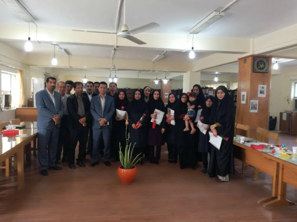 مراسم گرامیداشت میلاد حضرت فاطمه زهرا(س) و روز زن در پردیس فاطمه الزهرا با حضور گرم و صمیمی مدیریت امور پردیس ها ، معاونت توسعه و منابع انسانی و حراست محترم استان  2