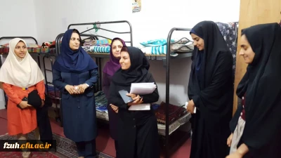 بازدید ریاست پردیس از خوابگاههای برتر به مناسبت هفته سرای دانشجویی