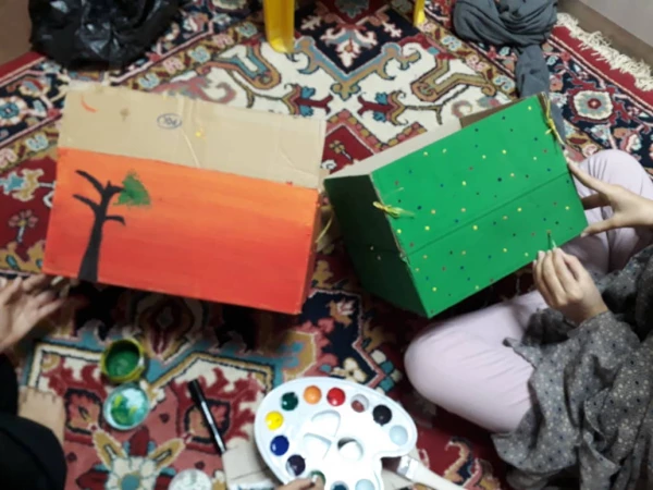 ساخت جعبه های بازیافت در پردیس 3