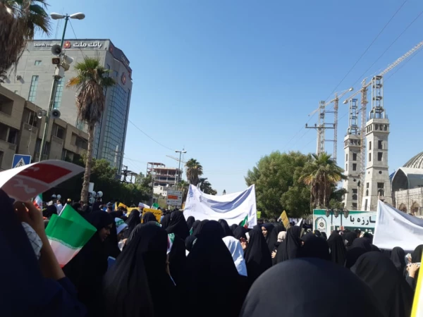 شرکت پرشور دانشجو معلمان در راهپیمایی 13 آبان 6