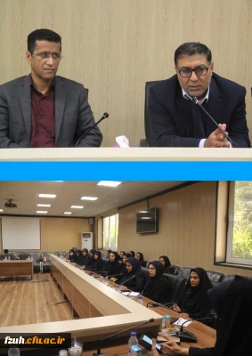  دکتر انصاری راد معاون دانشجویی دانشگاه در نشست اداری پردیس های استان هرمزگان 
