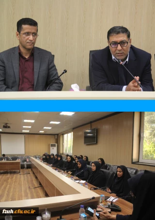  دکتر انصاری راد معاون دانشجویی دانشگاه در نشست اداری پردیس های استان هرمزگان 

