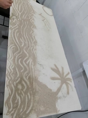 برگزاری مسابقه نقاشی با شن به مناسبت روز دانشجو 4