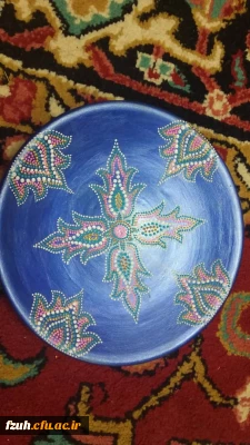 برگزاری کارگاه نقطه کوبی توسط استاد باذوق در ساعت فرهنگی